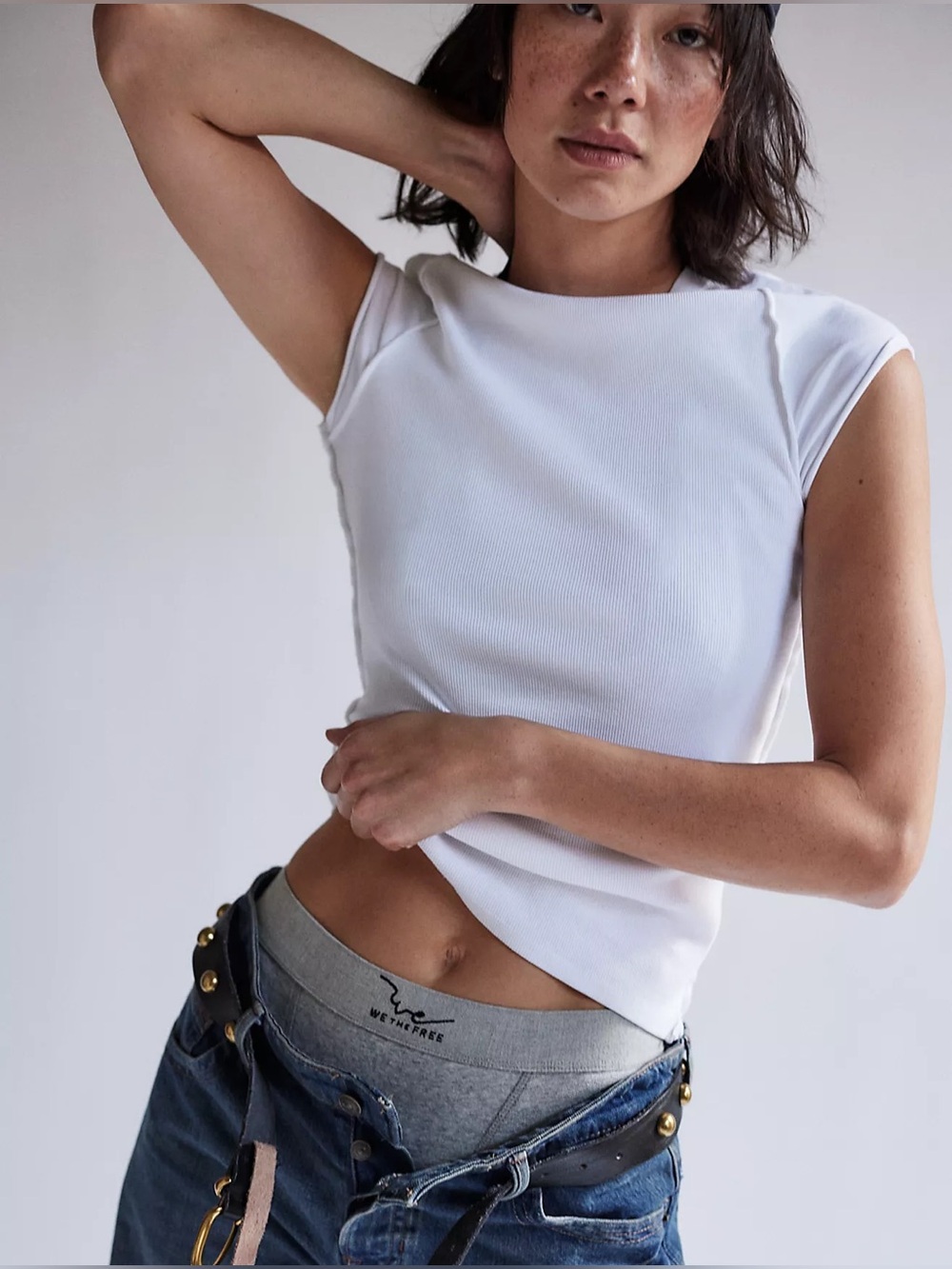 FREE PEOPLE Ever Had White Tee M